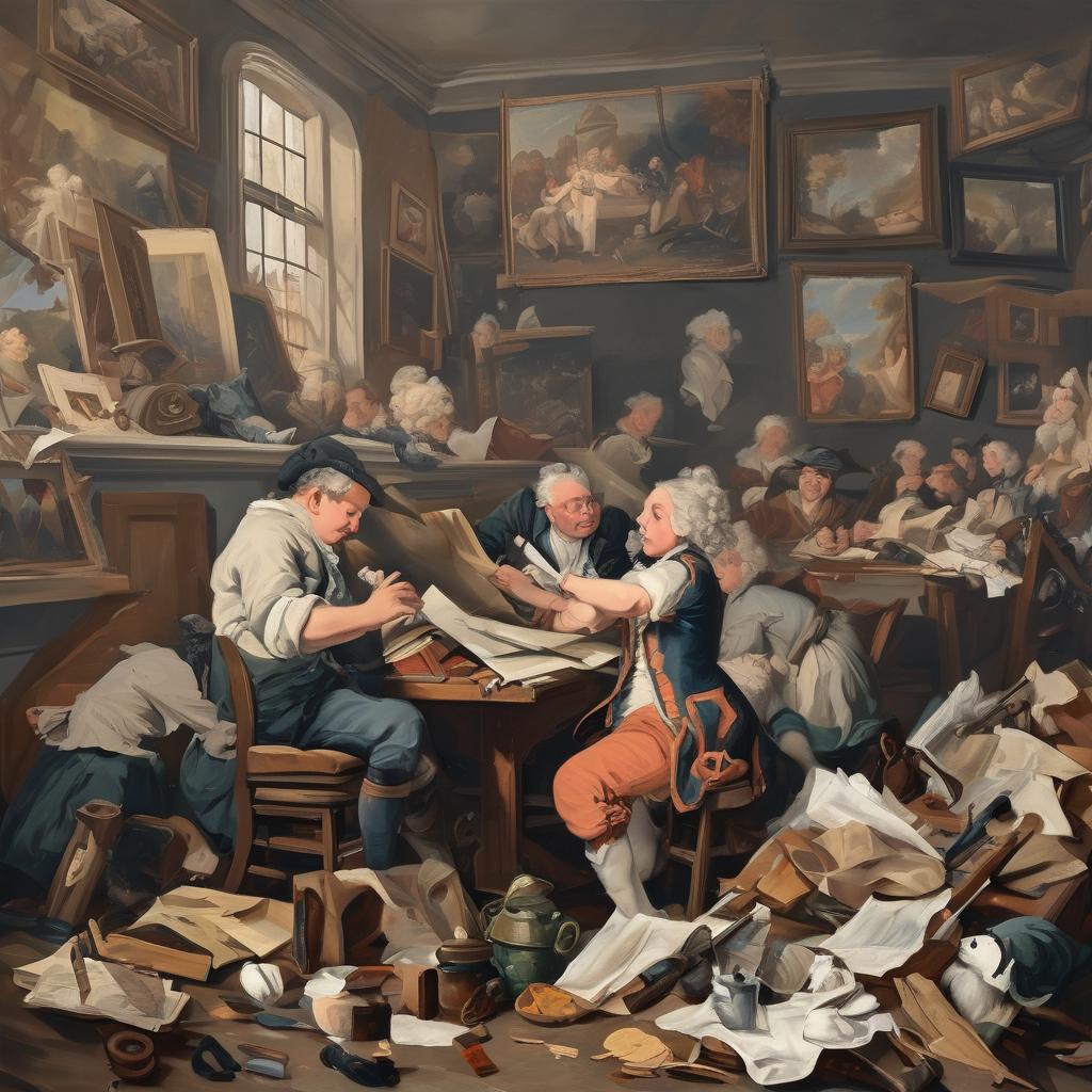 Ο ύφος και η τεχνική του William Hogarth